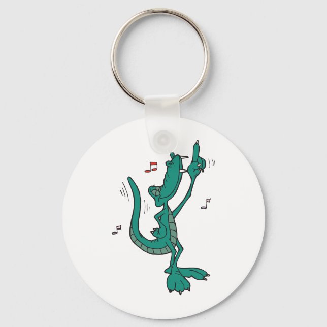 Porte-clés Alligator dansant (Recto)