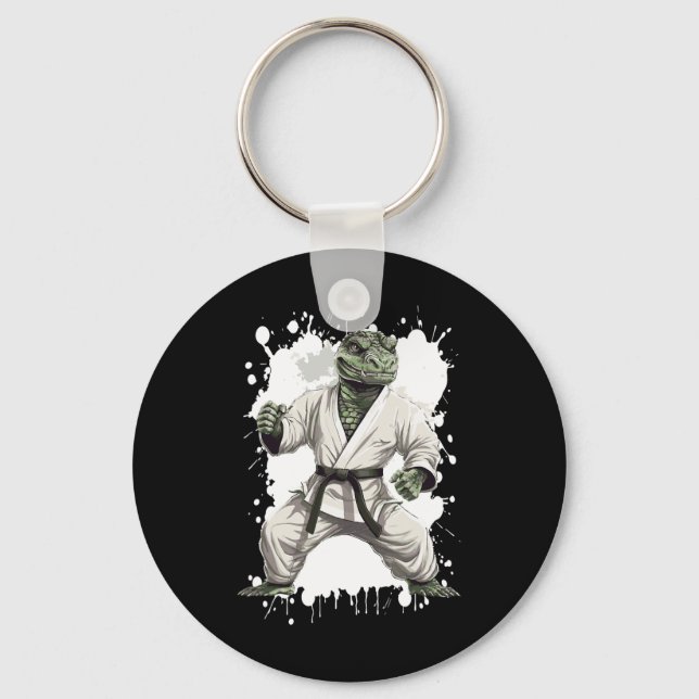 Porte-clés Alligator Karate Animal Fighter Judo (Recto)