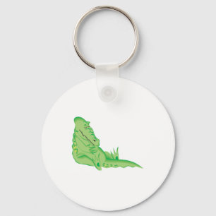 Porte-clés alligator mignon endormi