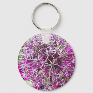 Porte-clés Allium & Fleurs d'été