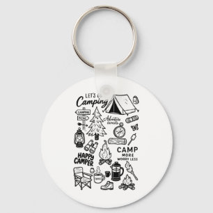 Porte-clés Allons Camper Amant de la Nature Aventure au Feu d