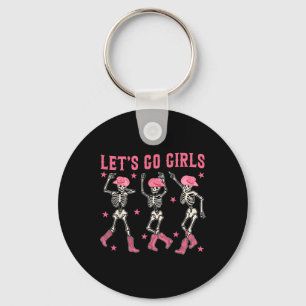 Porte-clés Allons danser des filles Skeleton Western Bachelor