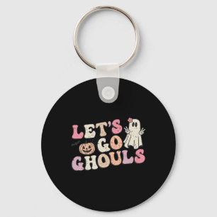 Porte-clés Allons Gouls Halloween Citrouille fantôme rétro