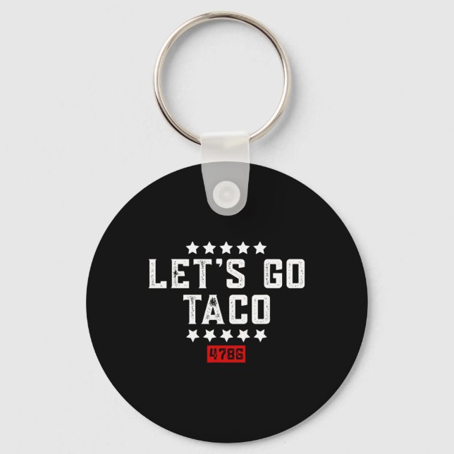 Porte-clés Allons manger des tacos &#   (Recto)