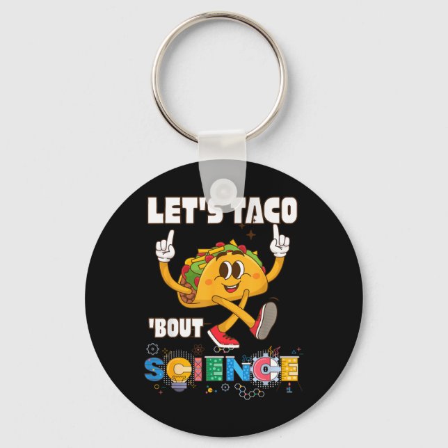Porte-clés Allons parler Taco de Science Prof de Chimie Retou (Recto)
