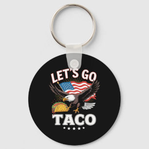 Porte-clés Allons Taco Us Drapeau Aigle Pour Hommes Et Femmes
