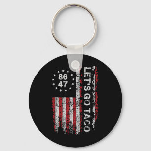 Porte-clés Allons Taco Us Drapeau Hommes Femmes