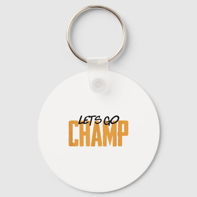 Porte-clés Allons-y Champ' Motivation Boxe  (Recto)