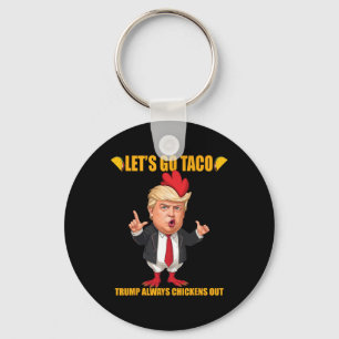 Porte-clés Allons-y Taco Trump abandonne toujours Funny Taco