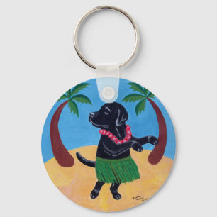 Porte-clés Aloha Black Labrador