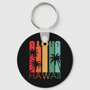 Porte-clés Aloha Hawaï Palmier Tropical Île Hawaïenne Lo