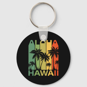 Porte-clés Aloha Hawaii Palmier Tropical Île Hawaïenne Re