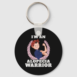 Porte-clés Alopecia Guerrier Alopecia Areata Cadeau de sensib
