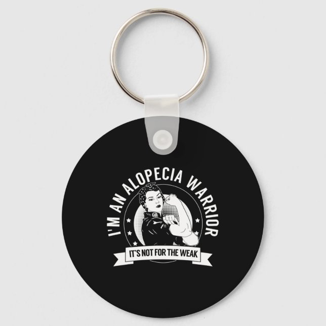 Porte-clés Alopecia Warrior NFTW - Alopecia Awareness (Recto)