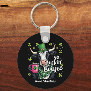 Porte-clés Alors Chanceux Boujee Rétro St. Patrick's Day 