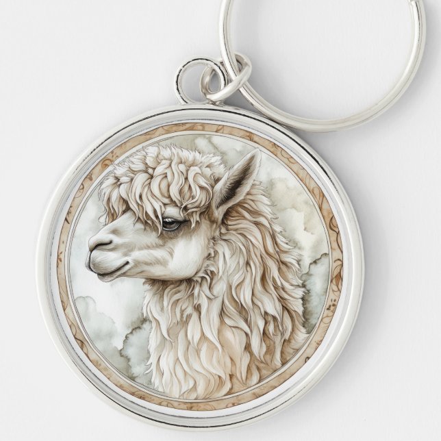 Porte-clés Alpaca Wild Tame and Timeless Collection (Devant)