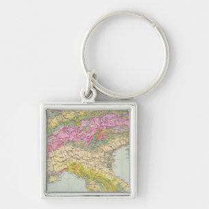 Porte-clés Alpenlander - Carte Atlas des Alpes