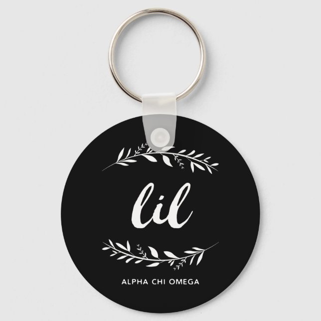 Porte-clés Alpha Chi Omega | Petit Couronne (Recto)