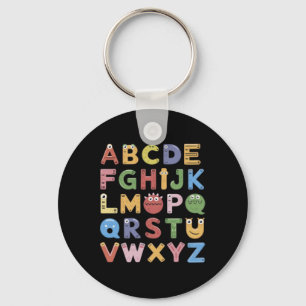 Porte-clés Alphabet des monstres mignons Abc Costume d'Hallow