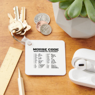 Porte-clés Alphabet phonétique de l'OTAN en code Morse