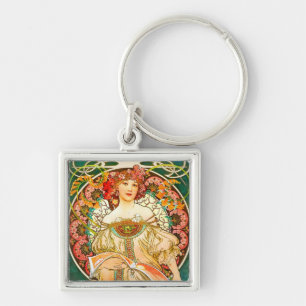 Porte-clés Alphonse Mucha Art Nouveau Daydream
