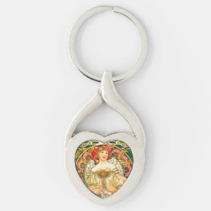 Porte-clés Alphonse Mucha Art Nouveau Daydream