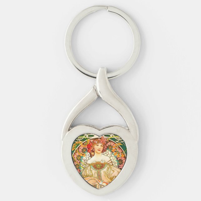 Porte-clés Alphonse Mucha Art Nouveau Daydream (Devant)