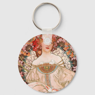 Porte-clés Alphonse Mucha F. Champenois