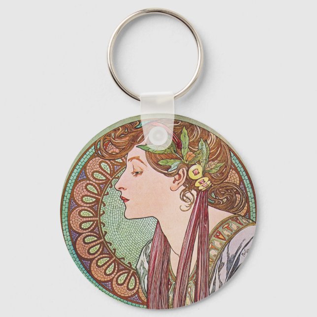 Porte-clés Alphonse Mucha Goddess Art (Recto)