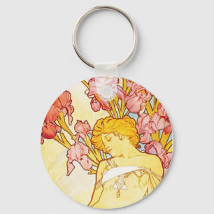 Porte-clés Alphonse Mucha Iris Porte - clé
