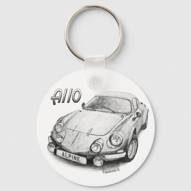 Porte-clés Alpine A110 (Recto)