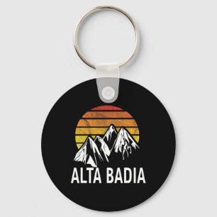 Porte-clés Alta Badia Dolomites Italie Station de ski Snowboa