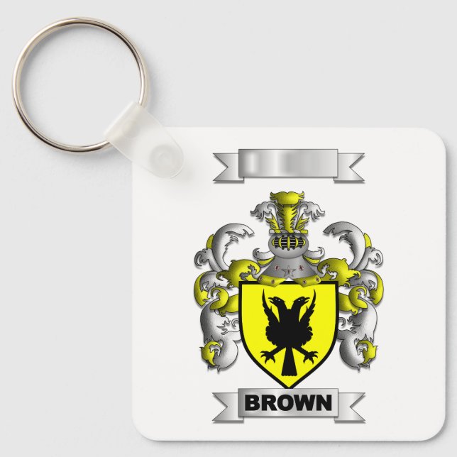 Porte-clés Aluminium Bouclier de Famille Nom de Fa (Recto)