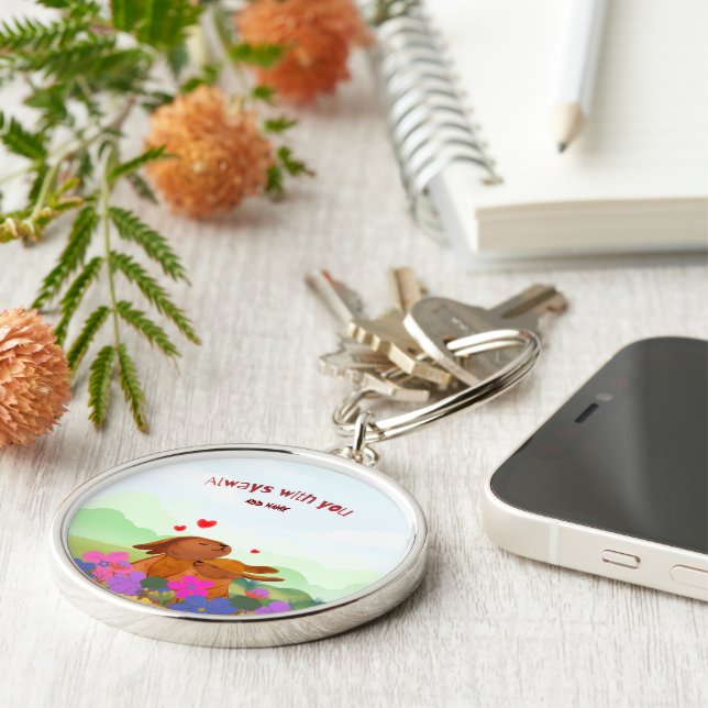 Porte-clés Always With You – Cute Bunny (Côté)