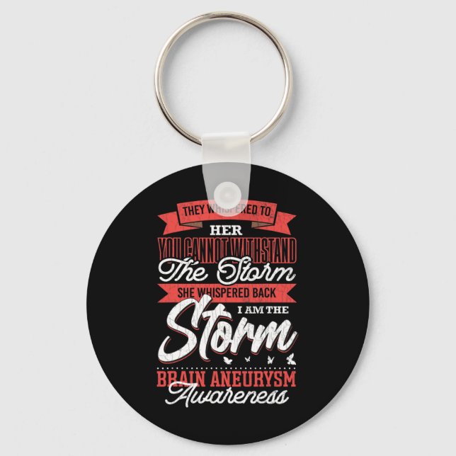 Porte-clés Am The Storm Brain Aneurysm Support de soutien (Recto)