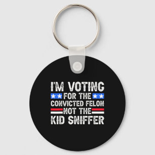 Porte-clés Am Voting Condamné Felon Trump 2024 Pas Kid Sniff