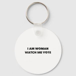 Porte-clés Am Woman Me Watch Vote Vintage Distorsion