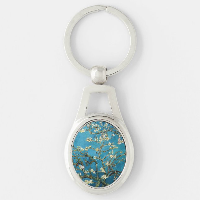 Porte-clés Amandier en fleurs par Vincent van Gogh. (Devant)