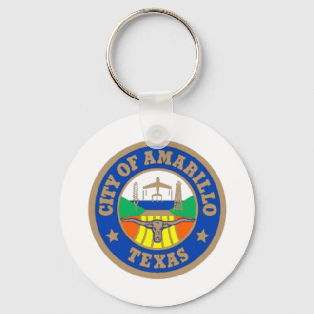 Porte-clés Amarillo (Texas) City flag Keychain (Recto)
