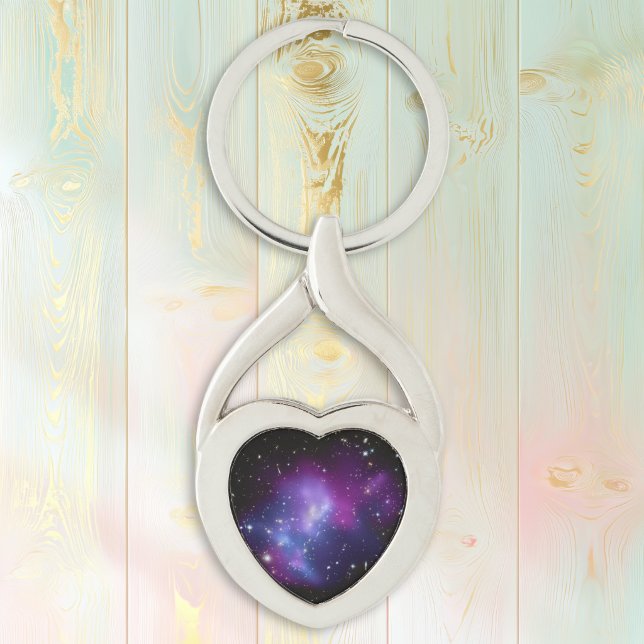 Porte-clés Amas de galaxies pourpre (Purple Galaxy Cluster Keychain)