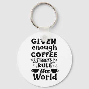 Porte-clés Amateur de café drôle addict de caféine barista