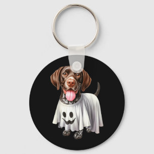Porte-clés Amateur de chien Pointer allemand drôle fantôme