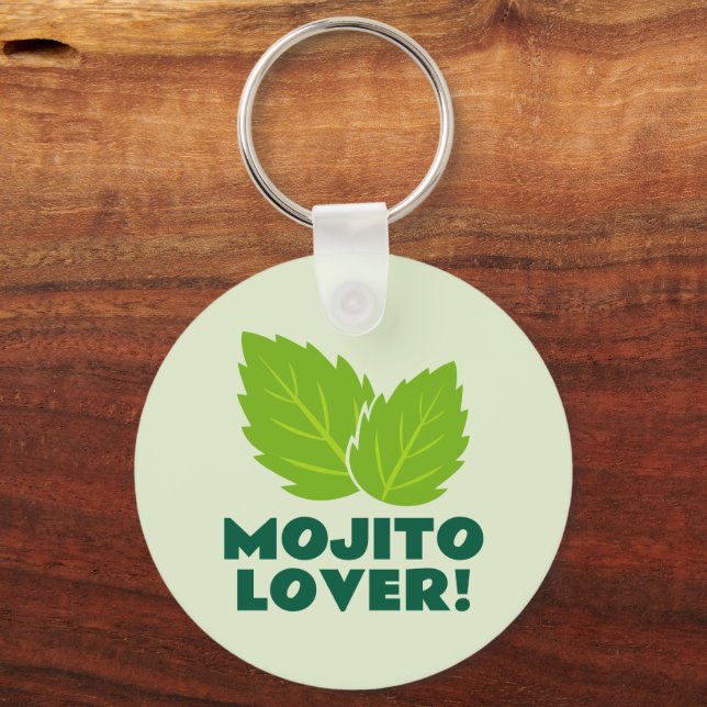 Porte-clés amateur de cocktail Mojito avec logo fe (Recto)