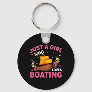 Porte-clés Amateur de navigation plaisante Juste une fille qu