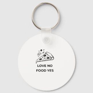 Porte-clés Amateur de Pizza Drôle