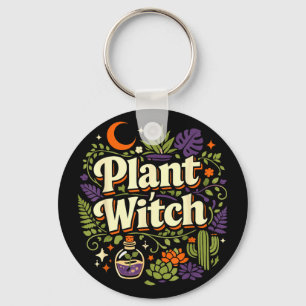 Porte-clés Amateur de plantes jardinage halloween plante sorc