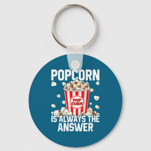 Porte-clés Amateur de pop-corn en costume cool