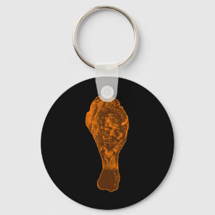 Porte-clés Amateur de poulet frit à l'aile de poulet de Buffa