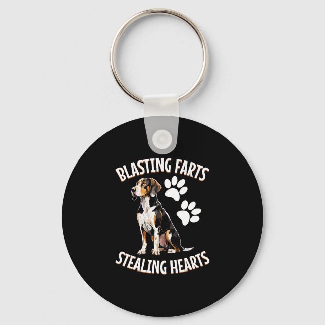 Porte-clés Amateur de Treeing Walker Coonhound Propriétaire d (Recto)