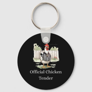 Porte-clés Amateur de volaille officiel drôle de poulet tendr